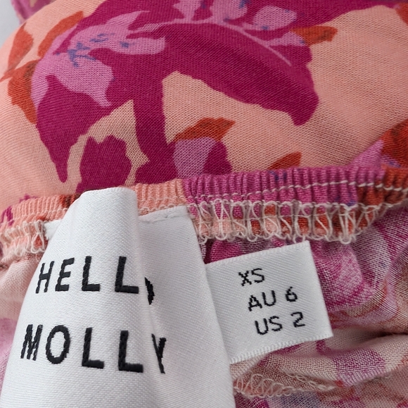 Hello Molly Wander To The Sun Midi Dress Pink Floral - Picture 8 of 10